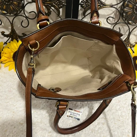 COACH Legacy Mini Tanner Pyramid Stud Crossbody RARE! Brown GUC! - Picture 8 of 15